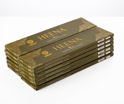 Snake Brand Orkay Heena 10 sticks || Pack of 12 || Contains 120 sticks Sandalwood(10 Units, Set of 12)