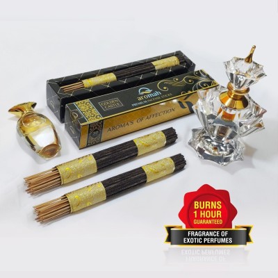 aromah Golden Castle Incense - Majestic Aromatic Agarbatti for Regal Fragrance & Pooja - Transform Your Space with Royal Aroma Experience!(30, Set of 1)