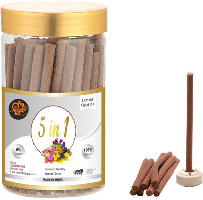 shiv mart Dhoop Sticks-Fragnance Sticks-Incense sticks Combo of 5 fragnances mogra, chandan, Brijbahaar, Guggal, Rose(100 g, Set of 1)