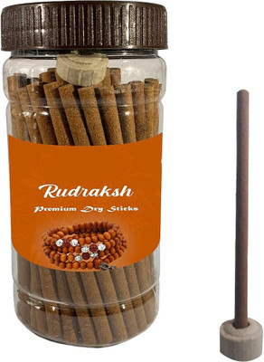 SUC Pooja Dhoop Sticks Premium RUDRAKSH Jar 1x100Gm No Bamboo No Charcoal RUDHRAKSH(40 Units, Set of 1)