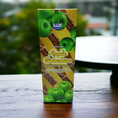 FASHNKART Darshan Apple Cinnamon Fragrance Agarbatti Masala Incense Stick(90 Units, Set of 6)