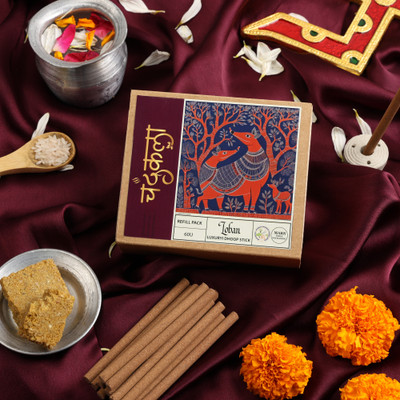 Chandrakala Loban Luxury Dhoop Sticks - Incense Dhoopbatti - Pack of 60 Units Loban Fragrance(60, Set of 1)