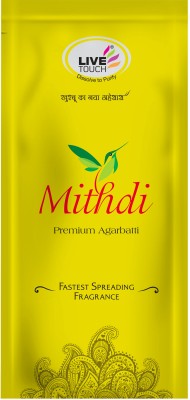 Live Touch Mithdi Agarbatti | Pack of 2 x 110 gm | Zipper Pouch Blend of imported smell(220, Set of 2)