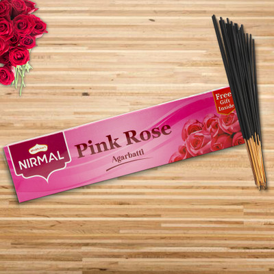 Shubhkart Nirmal Precious Eco Box Agarbatti Pink Rose(100 g, Set of 1)