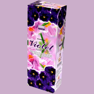 Darshan Lilly Incense Stick Violet(20 Units, Set of 6)