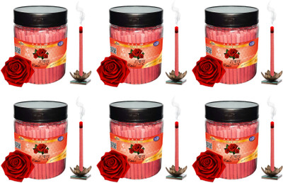 Shankh Rose Dhoop Incense Stick Pack of 1200 gram (200+200+200+200+200+200) Fragrance Rose(1200 g, Set of 1)