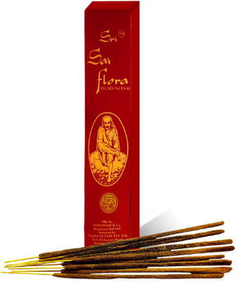 PRABHU Pack of 1 (7 Sticks Per Box) Sai Flora Fluxo Incense Agarbathi Sticks Scented(7 Units, Set of 1)