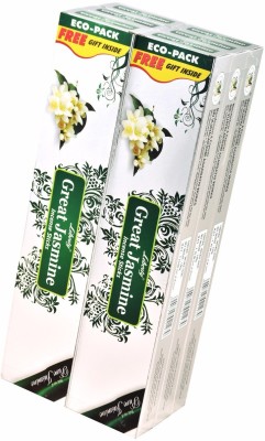 Liberty Incense Stick Great Jasmine Eco 50/-(1/2*6pkts) jasmine(65, Set of 6)