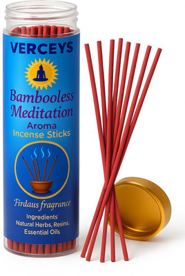 verceys Bambooless Meditation Aroma Incense Sticks – Firdaus Fragrance (Low-Smoke) jannat ul firdaus(100 g, Set of 1)