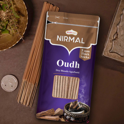 Shubhkart Nirmal Dry Masala 5mm Sticks Agarbatti Zipper Oudh(125 g, Set of 1)