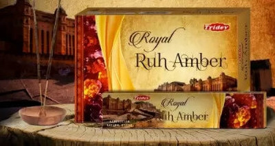 TRIDEV Ruh Amber Incense Stick Amber(10 Units, Set of 6)