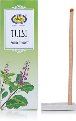 Cycle Pure Tulsi Bambooless Dhoop Stick, 6 Inch, 50 Sticks Pack | Tulsi Fragrance(50 Units, Set of 1)