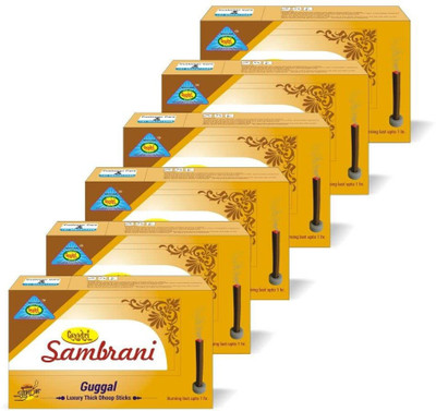 Gayatri sambrani dhoop Sticks, dhoop Sticks with Pleasant Fragrance (10sticks per Pack)(10 Units, Set of 6)