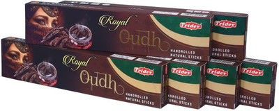 TRIDEV PACK OF 6 ROYAL OUDH AGGARBATHI OUDH(28 g, Set of 6)