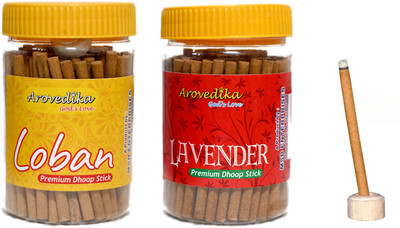 Arovedika LOBAN 1 LAVENDER 1 BOX DHOOP STICKS (100GM PER BOX ) TOTAL 2 BOX DHOOP LOBAN, LAVENDER(100 g, Set of 2)