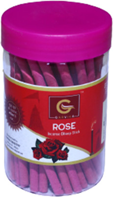 GARVIKA Rose Dhoop sticks Family Pack Box 100+100 gram Real Rose(200 g, Set of 1)