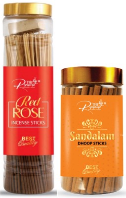 The Rupawat perfumery house RedRoseSandalamFresh dhoopbatti_agarbatti 400 gm(200g each) Fresh(400, Set of 2)