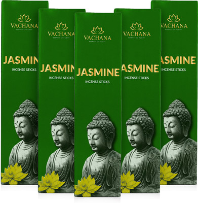 vachana INCENSE STICK Pk-5 JASMINE(100 Units, Set of 5)