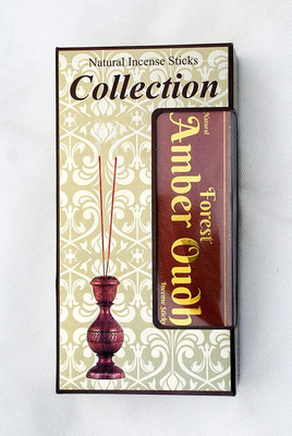 Forest Fragrance Amber Oudh Incense Sticks Collection Black Bathi Pack of 12 Boxes Amber Oudh(800 g, Set of 12)
