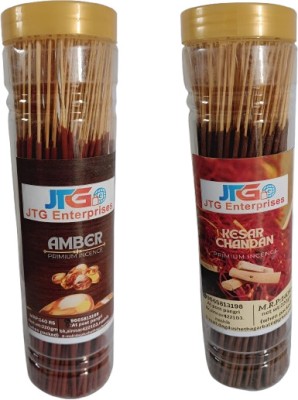 JTG ENTERPRISES Amber Kesar fragrence Amber, kesar chandan, Kesar, Chandan, natural(200, Set of 2)