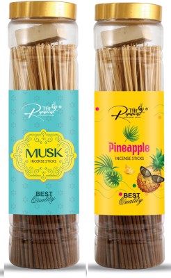 The Rupawat perfumery house natural incense sticks 100 g each jar pack of 2musk_pineapple musk_pineapple(200, Set of 2)