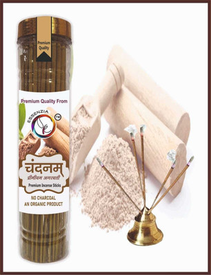 Essenzia CHANDANAM Premium Sandalwood Incense Sticks, Long-Lasting Natural & Divine Aroma CHANDANAM/ CHANDAN(100 g, Set of 1)
