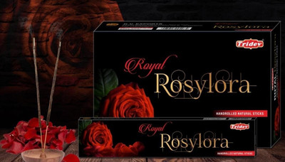 TRIDEV Royal Rosylora incense Stick Rose(10 Units, Set of 12)