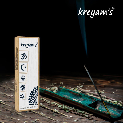 Kreyam's Incense Sticks Variety Pack For Pooja Agarbatti Multi Fraganance Pack(50 Units, Set of 1)