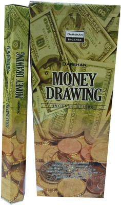 SATAK Darshan Money Drawing Agarbatti With Free Incense Holder agarbatti(90 Units, Set of 6)