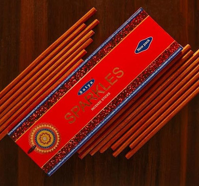 RONAK Sparkles Incense Sticks For Havan Poojan Aarti Box of 1 ( 8 Sticks Per Pack) Scented(8 Units, Set of 1)