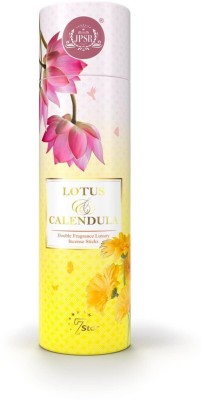 JPSR Prabhu Shriram Lotus & Calendula Luxury Double Fragrance Incense Sticks Lotus & Calendula(100, Set of 1)