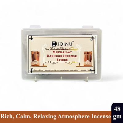 EUQINU Long Lasting Mukhallat Incense For Relax & Refresh Aroma Sticks - 48g(48 g, Set of 1)