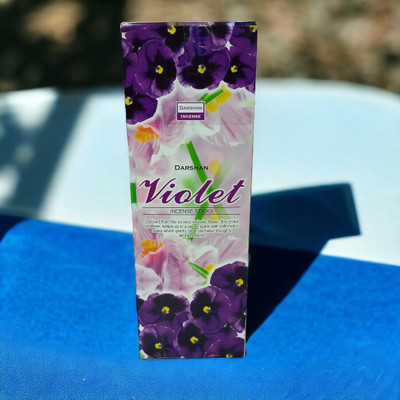 Peekdee Darshan Violet Fragrance Agarbatti Masala Incense Stick (Free Beautiful Incense Holder)(90 Units, Set of 6)