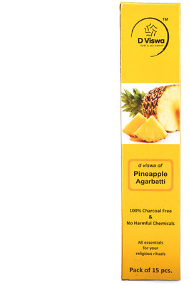 D Viswa DVISWA AGARBATTI -150 PCS Pineapple(15 Units, Set of 10)