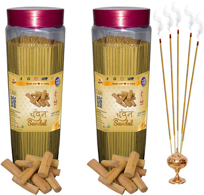 Shankh Sandal (Chandan) Agarbatti (Incense Stick) Pack of 600 gram (300+300) Fragrance Sandal (Chandan)(600 g, Set of 1) Shankh Sandal (Chandan) Agarbatti (Incense Stick) Pack of 600 gram (300+300) Fragrance Sandal (Chandan)(600 g, Set of 1)