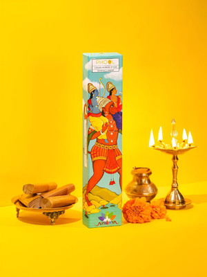 Phool Ayodhya Soumya Chandan Agarbatti | Pure Sandal Incense Stick For Pooja Soumya Chandan(40 Units, Set of 1)