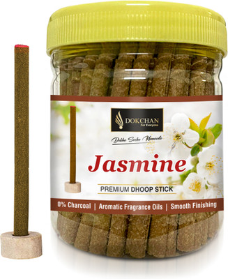 DOKCHAN Jasmine Dhoop Sticks for Puja (Charcoal Free), Pack of 150Gm Dhup Batti stick Jasmine(150 g, Set of 1)