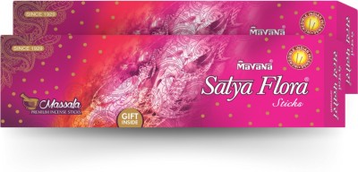 Mavana Satya Flora Agarbatti | Eco-friendly & Toxic Free Incense Stick, With Free Dhoop Sticks in Side(500, Set of 2)