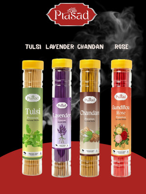 PRASAD Premium and classic Tulsi lavender Chandan rose Tulsi, Lavender, Chandan, Rose(56 Units, Set of 1)