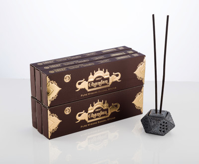 Snake Brand Orkay Pure Chandan 10 sticks || Pack of 6 || Contains 60 sticks Chandan(10 Units, Set of 12)