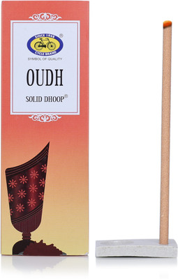 Cycle Pure Oudh Bambooless Dhoop Stick, 6 Inch, 50 Sticks Pack | Oudh Fragrance(50 Units, Set of 1)