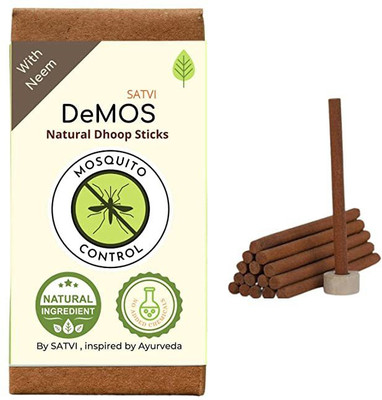 Satvi Wellness Demos - Neem | Demos Mosquito Control Dhoop Sticks / Herbal Mosquito Control Dhoop Sticks / Mosquito Control Incense Sticks(15, Set of 2)