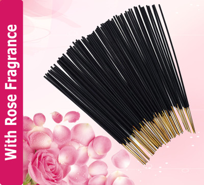 Dirghaanshi Natural (Low Smoke) Incense Stick Agarbatti (Pack of 100 Unit) Gulab/Rose Fragrance(100 Units, Set of 1)