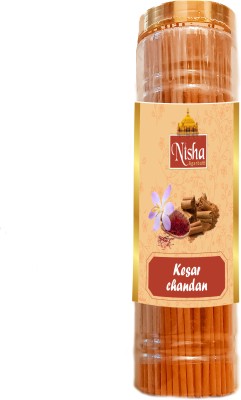 Nisha Agarbatti Kesar Chandan Masala Agarbatti For Puja, Meditation, & Positive Energy Offering Fresh A Rich, Nuanced Fragrance(350, Set of 1)