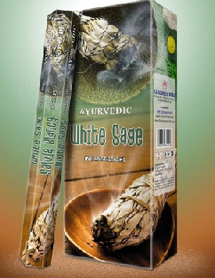 auvedic White sage Incense Stick White Sage(20 Units, Set of 6)