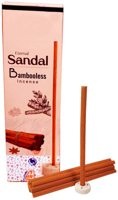 Adhvik Pack of 1 (60 Sticks Pack) Eternal Sandal Bambooless Agarbatti Incense Sticks Sandal(60 Units, Set of 1)