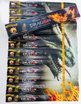 BRIGHTRON Dragon for Mosquito Repellent Incense Sticks Agarbatti Pack of 120 Sticks Natural(12, Set of 1)