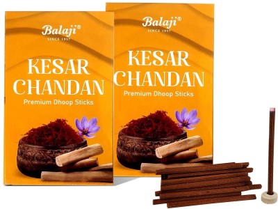 Uniqon Pack of 2 (14 Sticks Per Box) Kesar Chandan Premium Dhoop Incense Sticks Scented(14, Set of 2)