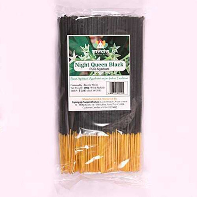 SHRI KRIPA ENTERPRISES Gyanyog Night Queen Black Incense Stick 500g Jasmine Floral(500 g, Set of 1)