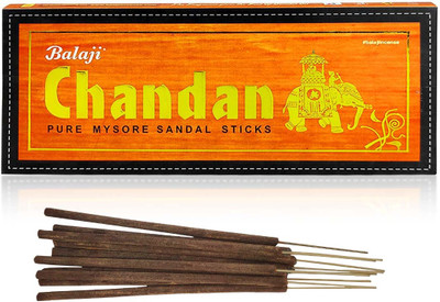 Uniqon Box Pack of 1 (25 Sticks Box) Chandan Pure Mysore Sandal Premium Incense Sticks Sandal(25 Units, Set of 1)